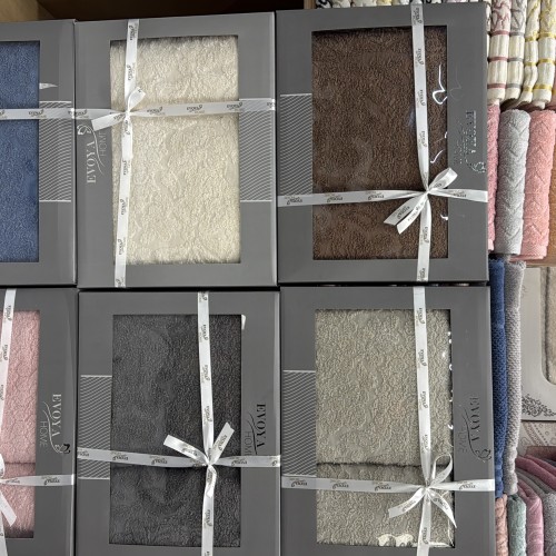 2Lİ HAVLU SETİ 50X90 1 ADET  70X140 1 ADET (2)